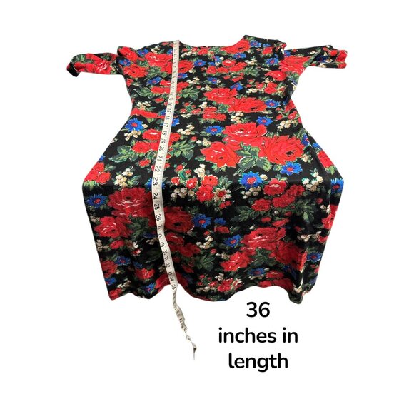 Floral Print Warehouse Dress Size 4 Viscose Blend Short Sleeve - Picture 8 of 8